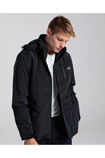 Kappa Pure Men's Black Regular Fit 3-in-1 Coat