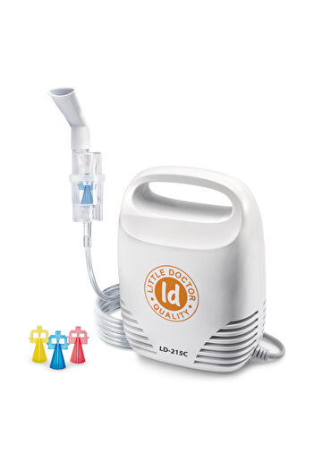 Little Doctor Aparat Aerosoli Ld-215c, Nebulizator Cu Compresor, 3 Dimensiuni De Particule, Alb