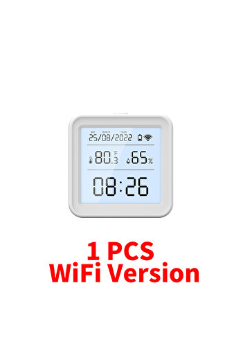 Choice1 24H WiFi Version Tuya Zigbee/WiFi Temperature and Humidity Sensor Backlight Indoor Thermometer Hygro