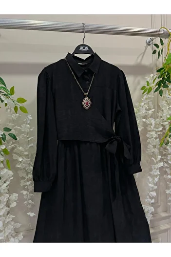 PİNK FLY Strawberry Loose Dress with Side Ties