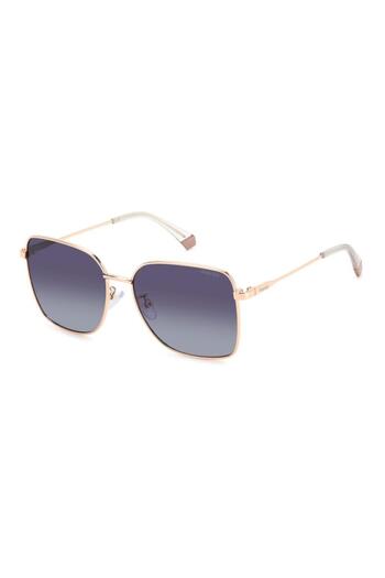 Polaroid Polarized Sunglasses Women PLD 4158/G/S/X DDB/WJ, Metal, Pink, 58 mm