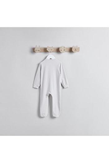 Juniors Horse Applique Sleepsuit with Round Neck and Long Sleeves