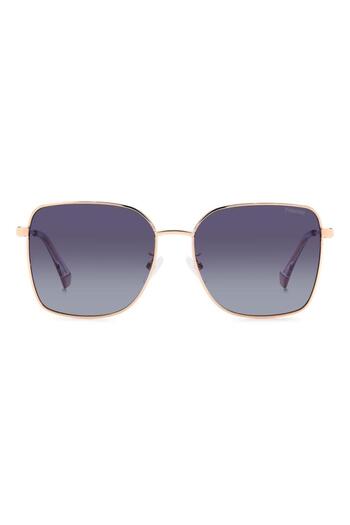 Polaroid Polarized Sunglasses Women PLD 4158/G/S/X DDB/WJ, Metal, Pink, 58 mm