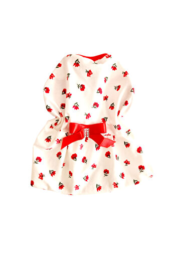 atelyu Cat Dog Suit Combed Cotton Floral Summer Dress