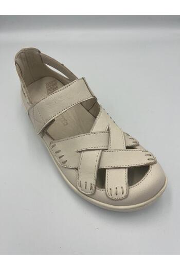 Mammamia Women's Casual Leather Orthopedic Semi-Sandal Shoes