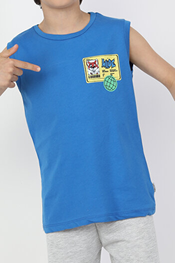 e-çocuk Wilde Zero Sleeve Boy's 2-Piece Set 4945