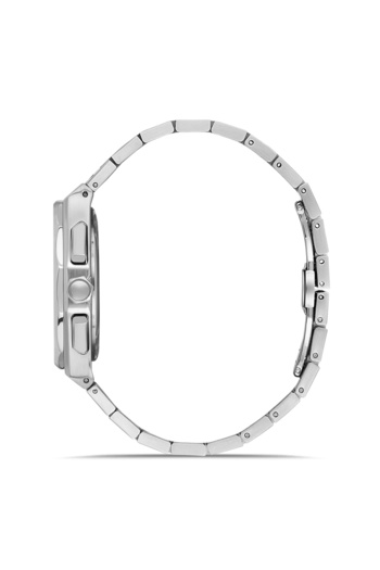 FERRO Silver Steel Band Men's Wristwatch Fm43013A-A15 3 Atm Water Resistant 2 Years Warranty Comes with Gift Package