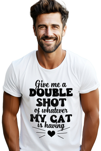 StoryGift Romania Men's T-shirt For Cat Lovers Who Demand A Double Portion Of What Stg Cats Have