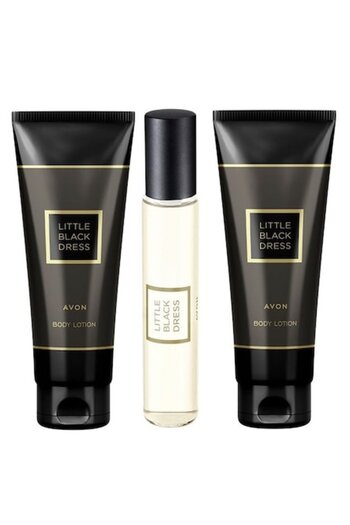 AVON Set mini apa de parfum Little Black Dress si 2xbody lotion Little Black Dress