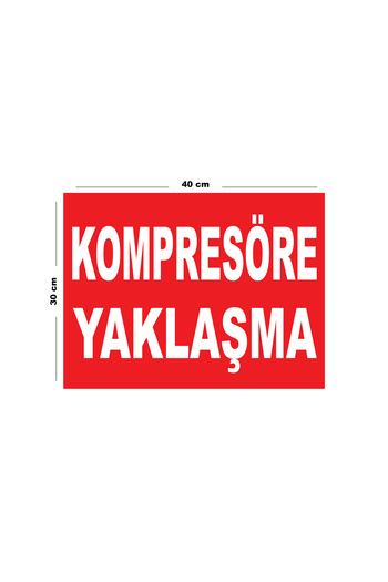 Lucena Approach to Metal Compressor 30cm X 40cm A3 Size Warning Sign Directional Sign