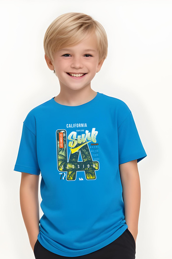 FYK KİDS BĂIAT GÂT ROTUND LA SURF BĂIAT IMPRIMAT T-SHIRT