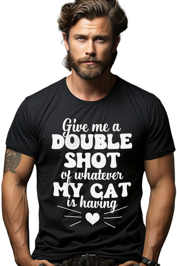 StoryGift Romania Men's T-shirt For Cat Lovers Who Demand A Double Portion Of What Stg Cats Have