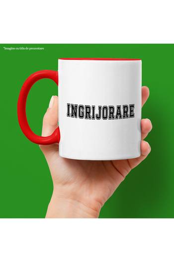 StoryGift Romania Worry Mug, Motivational Message, Inspirational Text, Self Care, 330ml, Wax, With ,STG