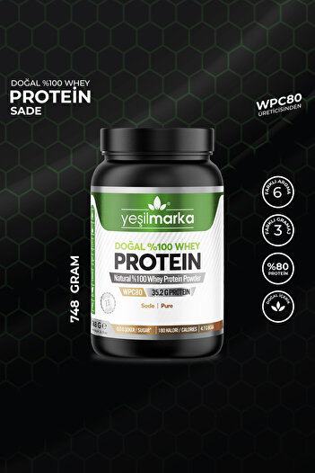 yeşilmarka Natural Whey Protein Powder - Simple 748g