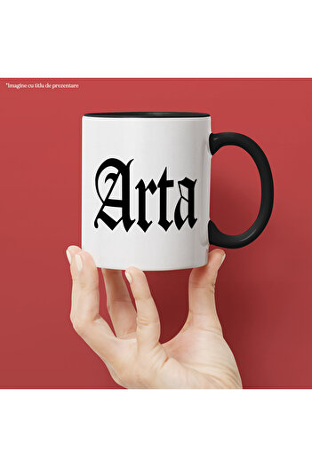 StoryGift Romania Art Mug, Motivational Message, Word, Inspirational Text, Self Care, 330ml, Sky, With,STG