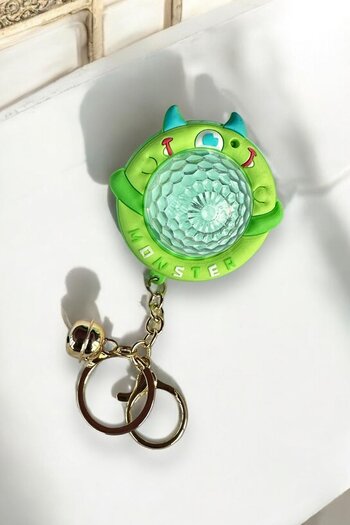 TAKIŞTIR Green Color Ufo Figured Keychain