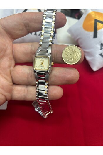 Almera Vintage kadın saati Gold gümüş rengi