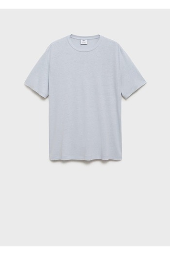 MANGO Man Slim fit keten tişört