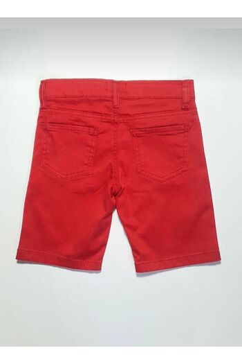 DEMOİSELLE Boy's Woven Classic Five Pocket Shorts - Red