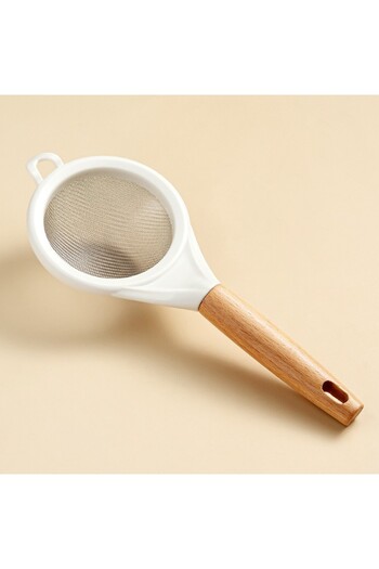Flippy Strainers, Mini Sieve, Flippy, Kitchen Sieve for Flour, Tea and Other Foods, 25 x 10 cm White