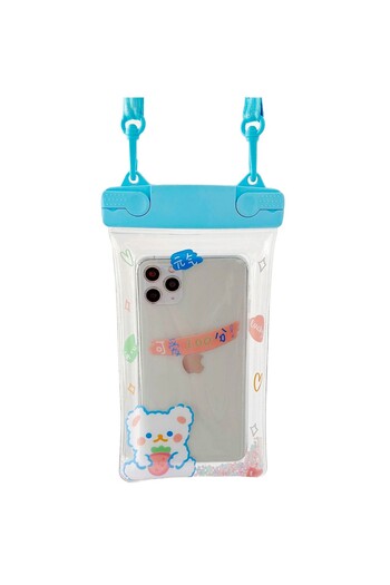 Universal Fruity Waterproof Bibilel Submersible Case, Berry Bear, Blue