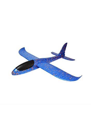 Flippy Avion planor din polistiren, Flippy, 47 cm, în săculeț, culoare albastră