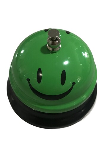 Flippy Multifunctional Metal Bell, Flippy, Green, 7.5x7.5x6.5 cm, Reception, Restaurant, Cafes