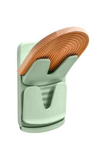 Flippy Kitchen Holder, Flippy, for Lids/Chopsticks, Drainage Collection, 33.3 x 20.7 x 3.5 cm, Green