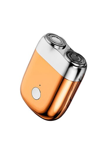 Flippy Mini Electric Shaver, Flippy, Water Resistant, Type-C Charging, 45 min Battery Life, Orange