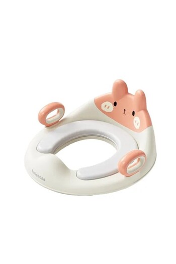 Flippy Toilet Lid with Reducer, Flippy, for Children, with Handles, Teddy Bear Design, Durable Plastic, Pin