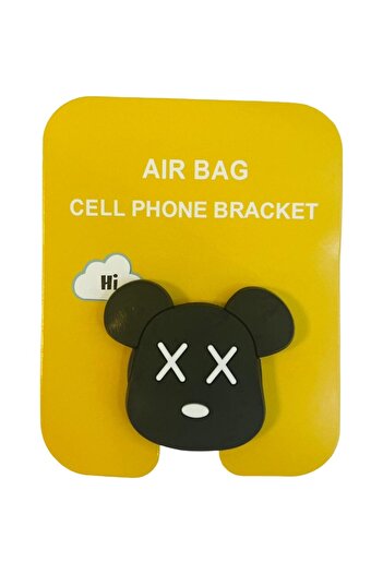 Bibilel Adhesive Flippy Holder, Bear Model, for Phone, Universal, Multicolor