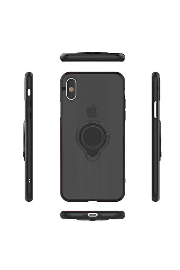 Flippy Apple iPhone 7 Armor Ring Case with Magnetic Ring Black