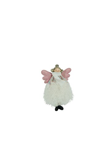 Flippy Christmas Ornament Angel, Flippy, White, Textile, 26 cm