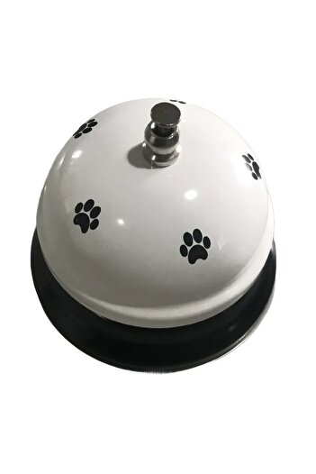 Flippy Multifunctional Bell, Flippy, Black Paw Print, 7.5x7.5x6.5 cm, Training, Reception, Restaurants