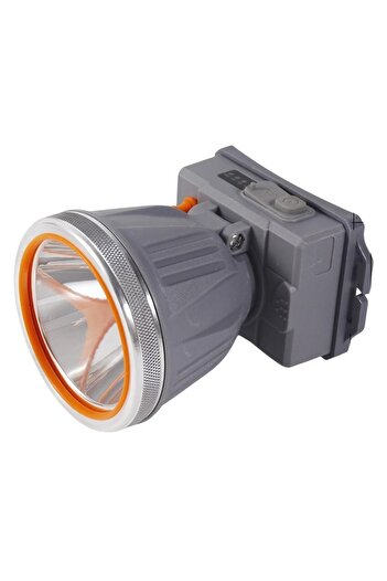 Flippy LED Headlamp, Long Zoom Range, USB, Strong Light, Flashlight, 10.5x8x6.5 cm, Gray