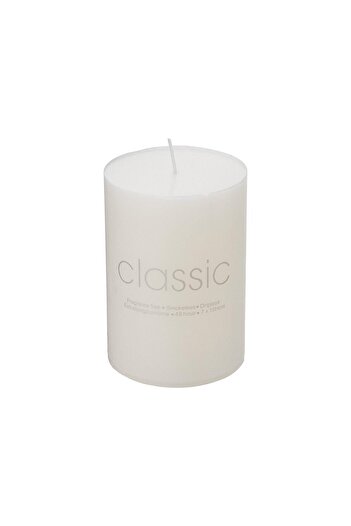 Flippy Decorative Candle, Flippy, Smokeless and Fragrance-Free, 7 x 10 cm, 300 g, Burns 48h, Ivory White