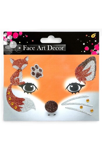 Flippy Temporary Face Sticker, Flippy, for Makeup, Face Art, Halloween, Theater, Fox Model, Orange