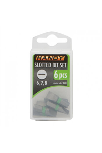 Handy 6-piece bit set in storage box 10604