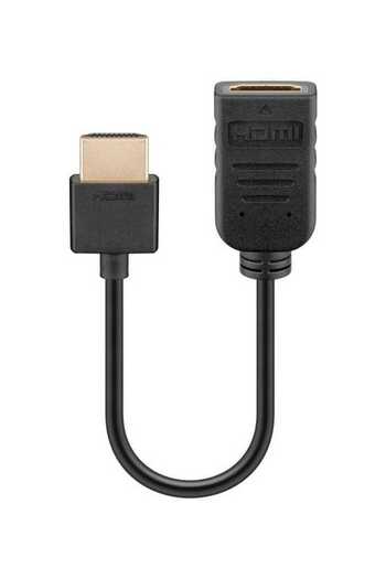 goobay Tata HDMI Adapter Cable - HDMI Mama 10cm v2.0 4K Ultra HD 2160p 60Hz 49979