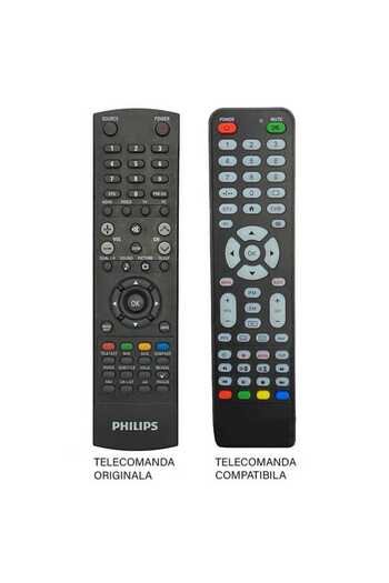 OEM Remote control compatible with Philips LCD TV code ER 55 /MFY 45 (477)