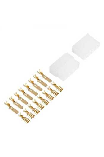 OEM 8-pin coupler with car boot protection 8x male+female 6.3mm