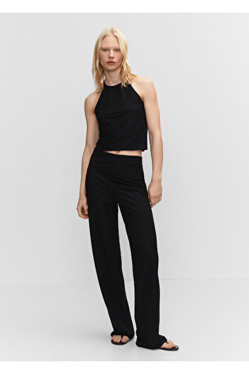 MANGO Woman Halter neck knit blouse