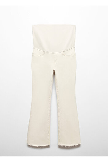 MANGO Off-White Women's Jeans 67070478