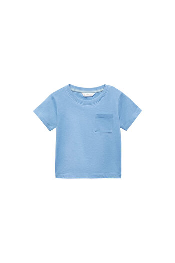 MANGO Woman Tricou albastru pentru bebelusi 67025998