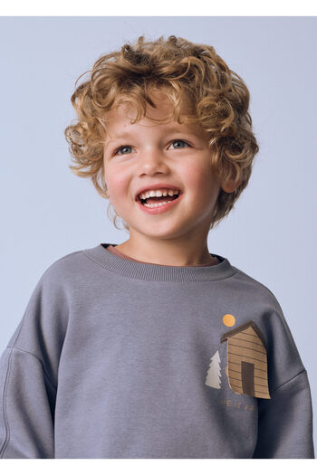 MANGO Baby Boy Blue Sweatshirt