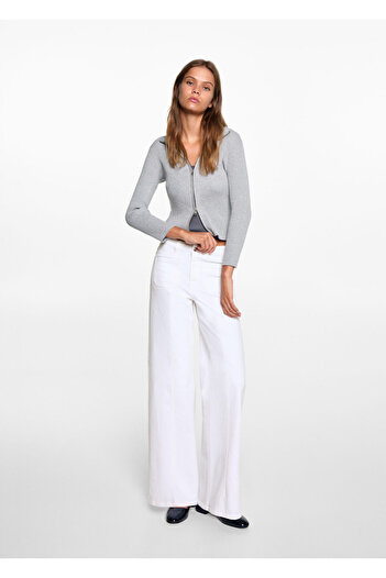 MANGO Woman Λευκό τζιν για κορίτσι 77022553