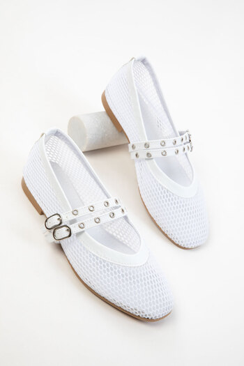 SOHO White Women's Ballerinas 20625