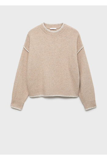 MANGO Beige Girl's Sweater 77007737