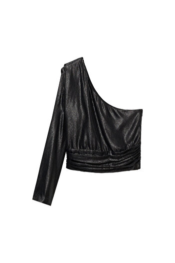 MANGO Black Women's Blouse 77088266