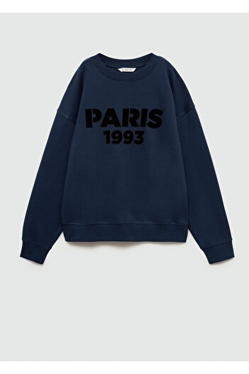 MANGO Marineblaues Mädchen-Sweatshirt 77017696
